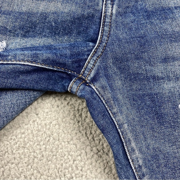 Zara Trafaluc Jeans Womens Size 6 Distressed Ripped Relaxed - Picture 3 of 7